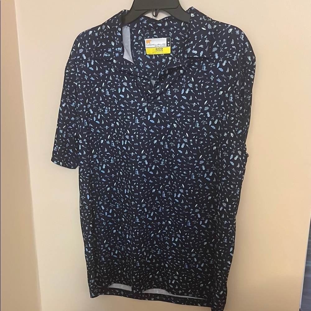 Men's Blue Golf Polo